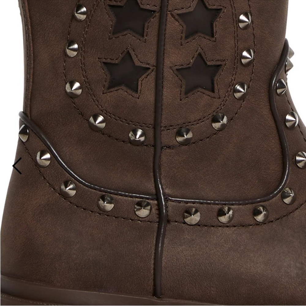 Women's Ankle Boot Brown Boots Studded Boots  9